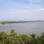 Laem Sing Beach and coastline viewed from Phairi Phinat Fort in Chanthaburi